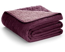 Sprei sprei Ultrasoon tweezijdig quilten fluweel 240 x 220 cm