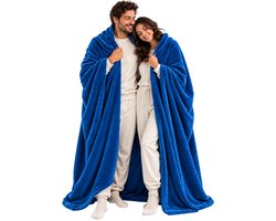 Sprei voor tweepersoonsbed 240x220 cm - fleece - zacht en warm - ideaal voor de winter - Luxento