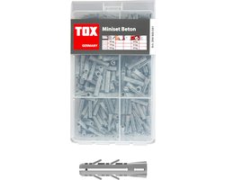 Spreidpluggen Assortiment - Bevestigingspluggen Set - Beton en Steen - Hoge Houdwaarden - 5 6 en 8 mm - Wit