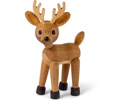 Spring Copenhagen Wooden Figure Animal Deer "Spirit" 138g H18xW8.3xL13cm (made in Vietnam) speelgoedfiguur kinderen en volwassenen