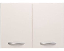 Spring - Keukenwandmeubel met afdruiprek - 2 deuren - L80 x D35,6 x H57,9 cm - Wit - Parisot
