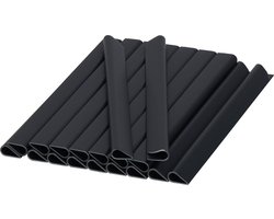 Springos Bevestigings Clips - Vlechtband - Schutting - Set van 20 - Kunststof - Antraciet