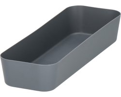 Springos Opbergbak - Opberg Bakje - Lade Organizer Bak - Lade bak - Lade Indeling - Grijs - 26x9cm