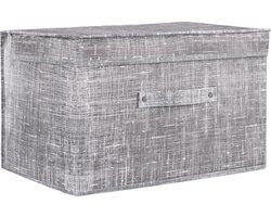Springos Opbergbox | Opbergdoos | Organizer | 1 stuk | 30 x 50 x 40 cm | Grijs