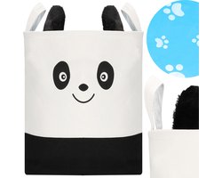 Springos Opbergmand - Speelgoedmand - Kledingmand - Organizer - Deksel - Panda - Handvatten
