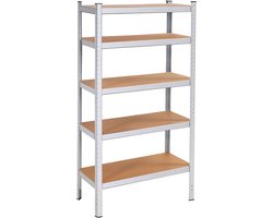 Springos Opbergrek | Stellingkast | Stellingkast Metaal | 180 x 90 x 30 cm | 875 kg