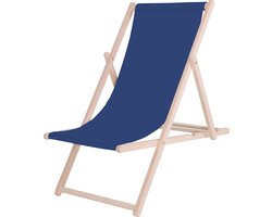 Springos Strandstoel - Verstelbaar - Beukenhout - Hangemaakt - Mint