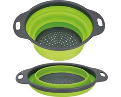 Springos Vergiet - Opvouwbaar - Ruimtebesparend - Groen - 24.5 x 20 x 8.5 cm