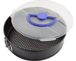 Springvorm 26 cm met Deksel – Bakvorm voor Taart en cake – Lekvrij – Voor bakken en bewaren