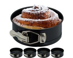 springvorm - klein - set van 5 - Ø 12 cm - rond - taartvorm - 250° C hittebestendig
