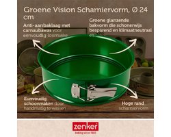 Springvorm met scharnier 24 cm Zenker Green Vision