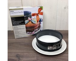 Springvorm met serveer taartbord - Direct vanuit de oven op tafel – diameter springvorm 16 cm