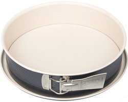 Springvorm Ø28 cm in grijs-beige met anti-aanbaklaag en hoge hittebestendigheid