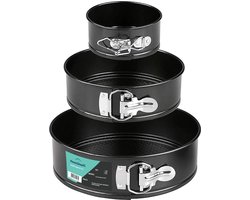 Springvorm Rond Set van 3 stuks – Bakvormen - 10cm - 8cm - 23cm - Sprinvormen Metaal