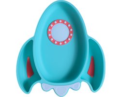 Sproudsy Kinderbord Space – Zuignap – Kinderservies – Baby - Turquoise