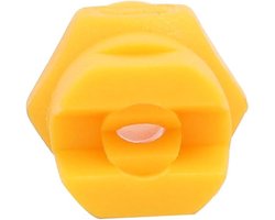 Spuitmond vlakke straal geel 1/8 duim schroefdraad - set van 3