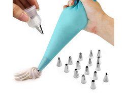 spuitzak blauw met spuitmonden