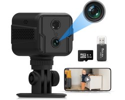 Spy Camera Pro 1080P Full HD met Nightvision incl. 32GB SD kaart - Beveiligingscamera voor binnen en buiten - Verborgen camera - Met Wifi & App