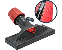 SQOON® Fluweelborstel meubelzuigmond 30-37 mm - Universele aansluiting met schroefsluiting - Verwijdert efficiënt dierenharen, pluizen en draden van meubels, bekleding en biljarttafels