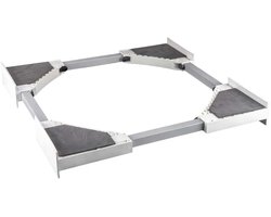 SQOON® Universeel tussenstuk wasmachine/wasdroger - Stapelkit met spanband - Geschikt voor o.a. Bosch, Siemens, AEG, Samsung, LG, Whirlpool - Veilige & ruimtebesparende stapeloplossing
