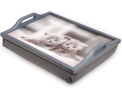 St. Helens Home & Garden - Houten schootdienblad - Met kussen - Decoratief design