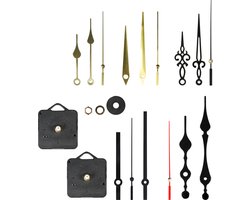 St Helens Home & Garden - Quartz klokmechanisme 2 x los uurwerk - 5 verschillende wijzer sets