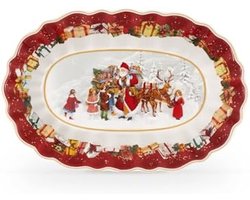 ST TRADİNG Ovale Kerstschaal - Feestelijke Tafeldecoratie