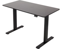 Sta Zit Bureau - Elektrisch In Hoogte Verstelbaar Bureau - 140x60 cm - Zwart - Ergonomisch Werkbureau Voor Thuis En Kantoor