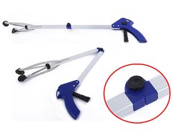 Staaf Rubber Zuignap Opvouwbare Garbage Picker voor Huis Tuin Kantoor 32.7" Picking Tool (Aluminium vierkante buis)