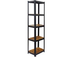 Staand rek - 40x180x40 cm - bruin en zwart
