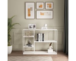 Staand rek Isojoki open kast 120x35x87,5 cm wit mat [en.casa]