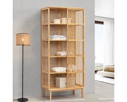 Staand rek Trundholm 185x80x45 cm bamboe