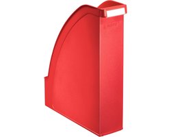 Staande A4 verzamelaar voor gebruik in portret- en landschapsformaat - rood Plus-serie 24760025 - kantoorbenodigdheden lectuurbak