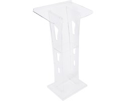 Staande Acrylpodiumconferentiehostingplatform | Vieringstandaardmontageset | Transparant