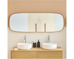 Staande en hangende eiken spiegel 50x140 cm voor slaapkamer of hal