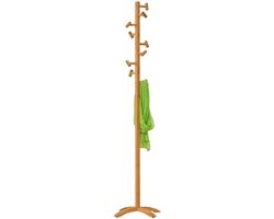 Staande Kapstok - Halmeubel Kledingrek - Opbergen Jassen - 9 Haken - 175 x 45cm - Blauw Brons
