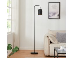 Staande lamp Barnard vloerlamp 158,5 cm zwart E27 lux.pro
