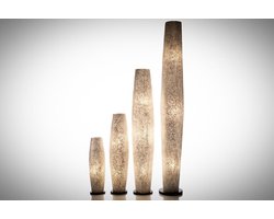 Staande lamp Handgemaakt Vloerlamp woonkamer slaapkamer Design Decoratie cone white capiz shell parelmoer schelp 150 cm
