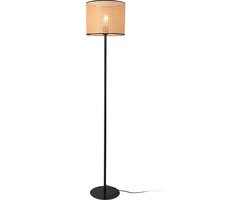 Staande lamp Helens vloerlamp 154x30 cm zwart en beige