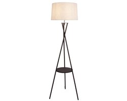 Staande lamp Vloerlamp "Tora" met geïntegreerd tafeltje Diameter 51cm Hoogte 158 cm Metaal