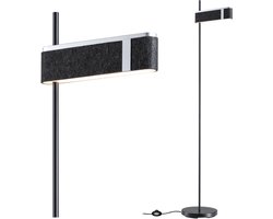 Staande LED-lamp 3-Step-Dim Jagun 2700K 1250lm 20,4W Antraciet Vilt, Kunststof, Metaal