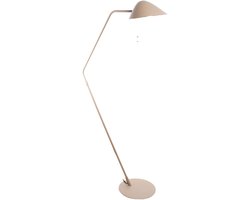 Staande leeslamp | 1 lichts | zand / beige kleur | metaal | 140 cm hoog | eetkamer / woonkamer | vloerlamp | staande lamp | modern / Scandinavisch | praktisch design