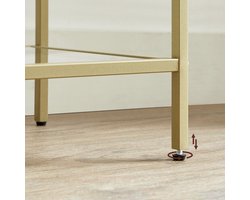 Staande plank - Boekenkast - Badkamer kast - 5 niveaus - Stalen frame - Goud