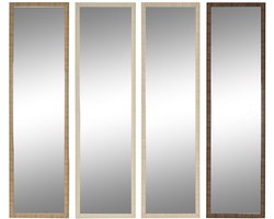 Staande spiegel Home ESPRIT Bruin Beige Grijs Natuurlijk Kristal polyestyreen 45 X 40 X 166 cm (4 Stuks)