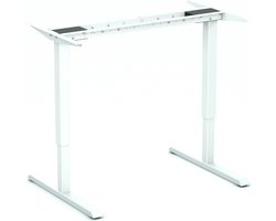 Stabureau - SteelForce 300 - Elektrisch - Alleen frame - wit