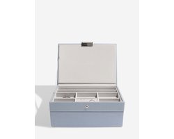STACKERS BLUE - Sieradendoos - Juwelendoos - Sieradenhouder - Sieraden Organizer - 2-set