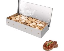 Stainless Steel BBQ Grill Smoker Box - voor Smoker - Charcoal - Gas Barbecues