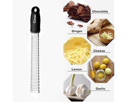 Stainless steel keukenrasp - voor Parmezaan - chocolade - citroen - gember - nootmuskaat - knoflook - specerijen enzovoort