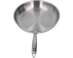 STAINLESS STEEL LARGE Deep Fryer - PROFESSIONAL UNCOATED COOKING - IDEALE KEUKENACCESSOIRE (30cm)