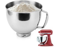 Stainless Steel Mixing Bowl - Kitchenaid Mixing Bowl - Kitchen Aid Bowl Met Handvat - Kitchenaid Kommen Voor Keuken Mixer 4.5q 5qt